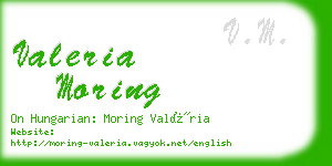 valeria moring business card